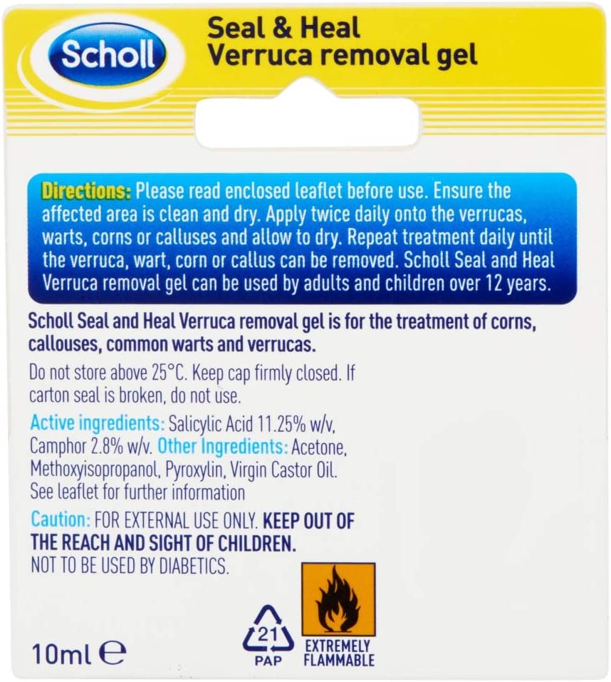 How long does scholl verruca gel take to deals dry